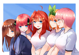 Quintessential Quintuplets Anime Characters Wallpaper