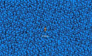 Quote Art With Several Tiny Cartoons Wallpaper