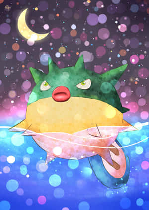 Qwilfish Beneath The Water Phone Wallpaper