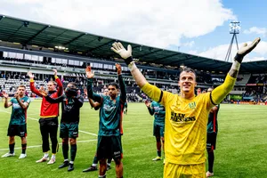 R K C Waalwijk Team Celebrationat Stadium Wallpaper