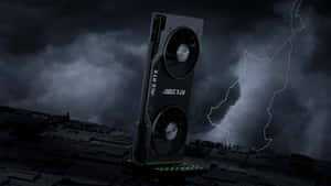 R T X Graphics Card Thunderstorm Wallpaper