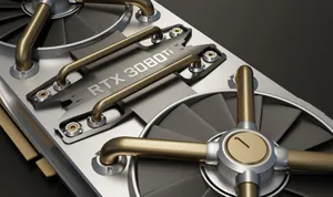 R T X3080 Ti Graphics Card Closeup Wallpaper