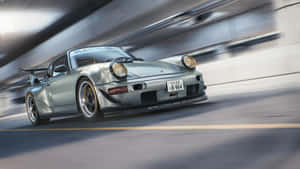 R W B Porsche Speeding Tunnel Wallpaper