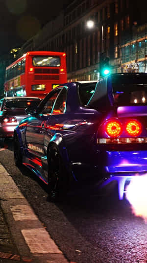 R33 Gtr Low Rise Deep Purple Wallpaper