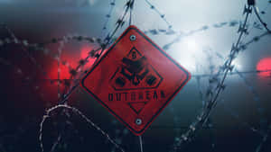 R6 Outbreak Warning Sign Wallpaper