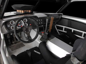 Racecar Carbon Fiber Dashboard Interior Wallpaper