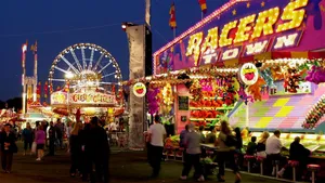 Racers Town At The Fair Wallpaper