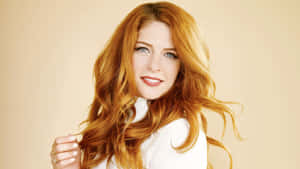 Rachelle Lefevre Portrait Redhead Smile Wallpaper