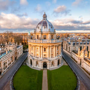 Radcliffe Camera Oxford Aerial View Wallpaper