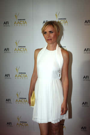 Radha Mitchell In A Thoughtful Pose Wallpaper