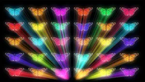 Radiant Butterfly Effect Wallpaper