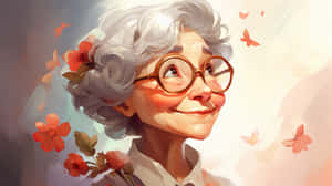 Radiant Grandmother Artwork Wallpaper