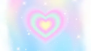 Radiant Heart Aura Background Wallpaper