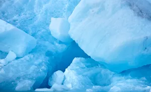 Radiant Ice Blue Wallpaper