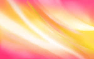 Radiant Pink And Golden Waves Wallpaper