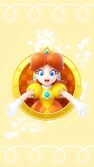 Radiant Princess Daisy In Action Wallpaper