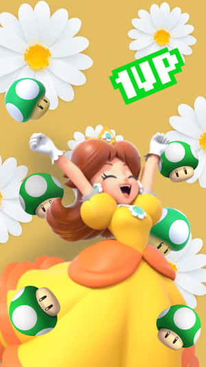 Radiant Princess Daisy Posing Confidently Wallpaper