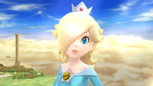 Radiant Princess Rosalina Posing In A Mysterious Cosmic Glitter. Wallpaper