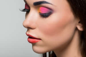 Radiant Spring Makeup Look With Fresh Blooms Wallpaper