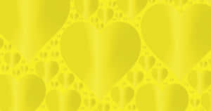 Radiant Yellow Heart On A Brilliant Backdrop Wallpaper