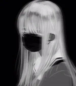 Radiating Attitude - Edgy Girl In White Wallpaper