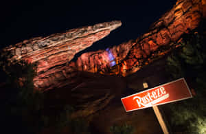 Radiator Springs From Cars Movie In Walt Disney World Wallpaper