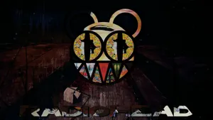 Radiohead Colored Bear Head Wallpaper
