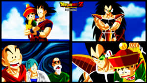 Raditz From Dragon Ball Z Emerges From The Darkness. Wallpaper