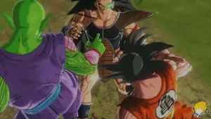 Raditz Strikes A Daring Pose Wallpaper