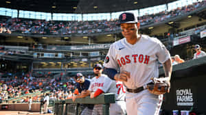 Rafael Devers Boston Red Sox Game Day Wallpaper