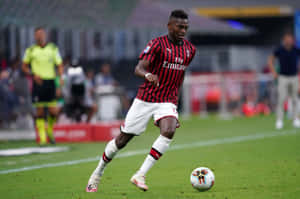 Rafael Leao A C Milan Action Shot Wallpaper