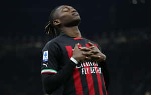 Rafael Leao A C Milan Emotional Moment Wallpaper