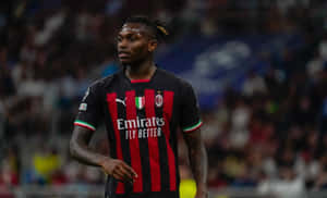 Rafael Leao A C Milan Forward Action Wallpaper