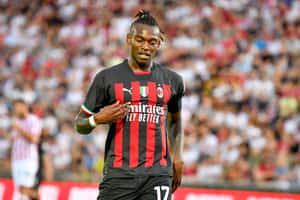 Rafael Leao A C Milan Forward Action Wallpaper