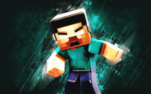 Rage Mode Minecraft Herobrine Fanart Wallpaper