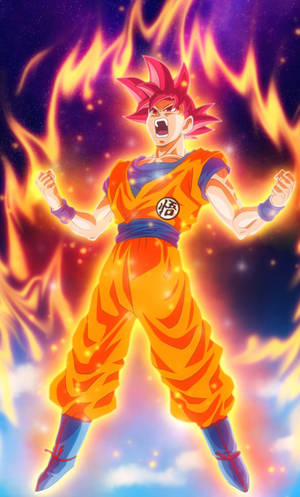 Raging Power Dragon Ball Z Iphone Wallpaper