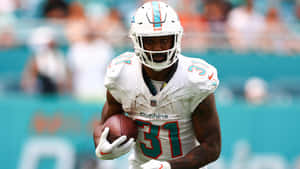 Raheem Mostert Miami Dolphins Running Back Wallpaper