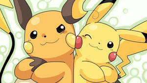 Raichu & Pikachu Enjoying A Sunny Day Wallpaper