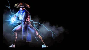 Raiden, The God Of Thunder, Striking In Mortal Kombat Wallpaper