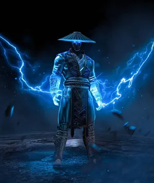 Raiden, The Thunder God In Mortal Kombat Wallpaper
