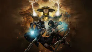 Raiden Unleashes His Fury - Mortal Kombat Wallpaper Wallpaper
