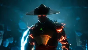 Raiden Unleashes Powerful Lightning In Mortal Kombat 11 Wallpaper