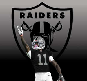 Raiders Football Player Celebration Wallpaper