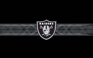 Raiders Logo Blackand Silver Background Wallpaper