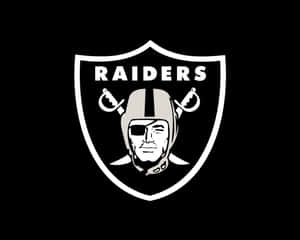 Raiders Logo Blackand White Wallpaper