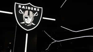 Raiders Logo Nighttime Illumination Wallpaper