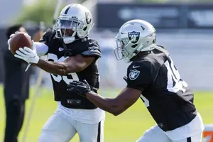 Raiders Practice Session Catch Wallpaper