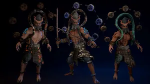 Raijin Mythical Thunder God Wallpaper