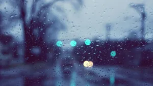 Rain 4k On Glass Wallpaper