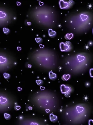 Rain Purple Heart Pfp Wallpaper